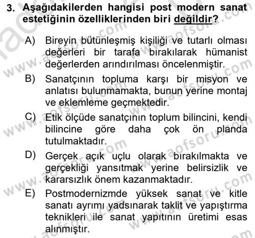 Çağdaş Sosyoloji Kuramları Dersi 2025 - 2026 Yılı (Final) Dönem Sonu Sınav Soruları 3. Soru