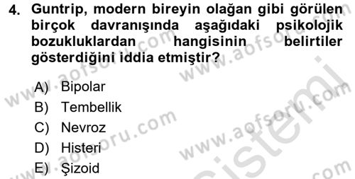Sosyolojide Yakın Dönem Gelişmeler Dersi 2016 - 2017 Yılı (Final) Dönem Sonu Sınav Soruları 4. Soru
