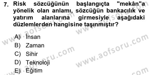 Sosyolojide Yakın Dönem Gelişmeler Dersi 2017 - 2018 Yılı 3 Ders Sınav Soruları 7. Soru