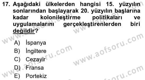 Sosyolojide Yakın Dönem Gelişmeler Dersi 2018 - 2019 Yılı (Final) Dönem Sonu Sınav Soruları 17. Soru