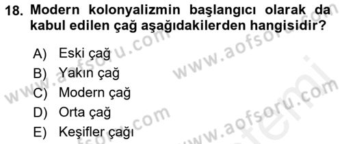 Sosyolojide Yakın Dönem Gelişmeler Dersi 2018 - 2019 Yılı (Final) Dönem Sonu Sınav Soruları 18. Soru