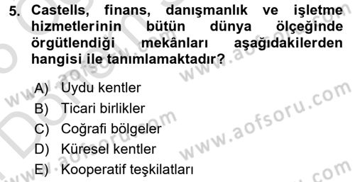Sosyolojide Yakın Dönem Gelişmeler Dersi 2024 - 2025 Yılı (Final) Dönem Sonu Sınav Soruları 5. Soru