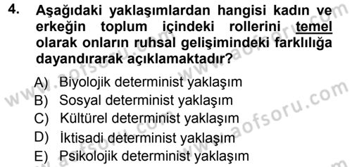 Ekonomi Sosyolojisi Dersi 2012 - 2013 Yılı (Final) Dönem Sonu Sınav Soruları 4. Soru