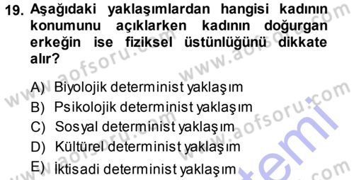 Ekonomi Sosyolojisi Dersi 2013 - 2014 Yılı (Vize) Ara Sınav Soruları 19. Soru