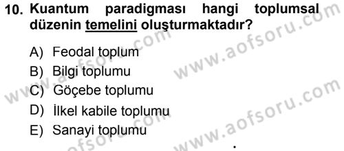 Ekonomi Sosyolojisi Dersi 2014 - 2015 Yılı (Final) Dönem Sonu Sınav Soruları 10. Soru