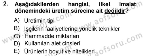 Ekonomi Sosyolojisi Dersi 2014 - 2015 Yılı (Final) Dönem Sonu Sınav Soruları 2. Soru