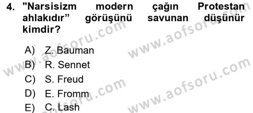 Ekonomi Sosyolojisi Dersi 2015 - 2016 Yılı Tek Ders Sınavı 4. Soru