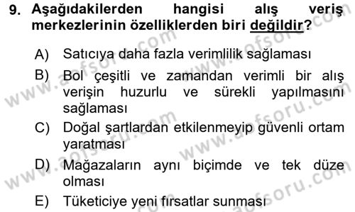 Ekonomi Sosyolojisi Dersi 2016 - 2017 Yılı 3 Ders Sınav Soruları 9. Soru