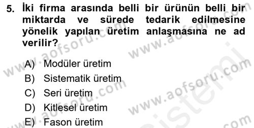 Ekonomi Sosyolojisi Dersi 2016 - 2017 Yılı (Final) Dönem Sonu Sınav Soruları 5. Soru