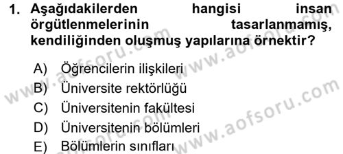 Ekonomi Sosyolojisi Dersi 2017 - 2018 Yılı (Final) Dönem Sonu Sınav Soruları 1. Soru