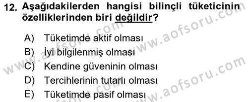 Ekonomi Sosyolojisi Dersi 2017 - 2018 Yılı (Final) Dönem Sonu Sınav Soruları 12. Soru