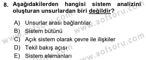 Ekonomi Sosyolojisi Dersi 2019 - 2020 Yılı (Final) Dönem Sonu Sınav Soruları 8. Soru