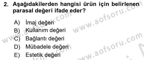 Ekonomi Sosyolojisi Dersi 2022 - 2023 Yılı Yaz Okulu Sınav Soruları 2. Soru