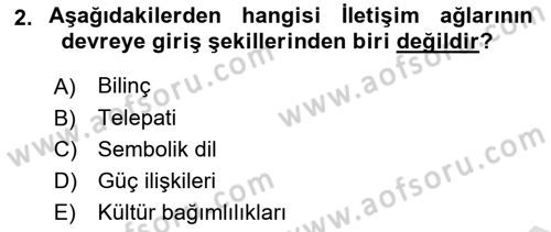 Ekonomi Sosyolojisi Dersi 2023 - 2024 Yılı (Final) Dönem Sonu Sınav Soruları 2. Soru