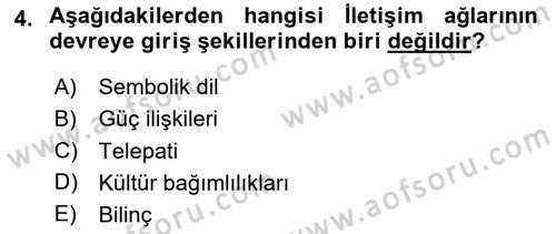 Ekonomi Sosyolojisi Dersi 2024 - 2025 Yılı (Final) Dönem Sonu Sınav Soruları 4. Soru
