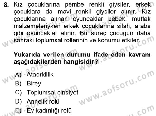 Ekonomi Sosyolojisi Dersi 2024 - 2025 Yılı (Final) Dönem Sonu Sınav Soruları 8. Soru