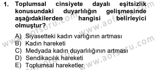 Toplumsal Tabakalaşma ve Eşitsizlik Dersi 2012 - 2013 Yılı (Vize) Ara Sınav Soruları 1. Soru