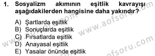 Toplumsal Tabakalaşma ve Eşitsizlik Dersi 2012 - 2013 Yılı (Final) Dönem Sonu Sınav Soruları 1. Soru