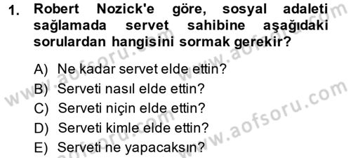 Toplumsal Tabakalaşma ve Eşitsizlik Dersi 2013 - 2014 Yılı (Final) Dönem Sonu Sınav Soruları 1. Soru
