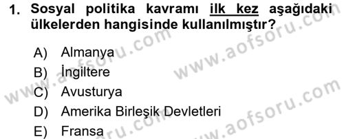 Toplumsal Tabakalaşma ve Eşitsizlik Dersi 2015 - 2016 Yılı (Vize) Ara Sınav Soruları 1. Soru