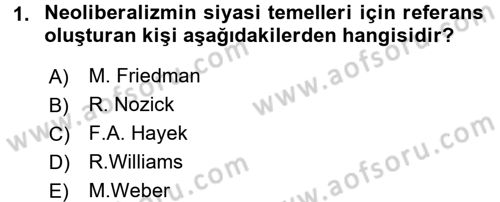 Toplumsal Tabakalaşma ve Eşitsizlik Dersi 2016 - 2017 Yılı (Vize) Ara Sınav Soruları 1. Soru