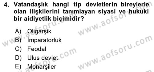 Toplumsal Tabakalaşma ve Eşitsizlik Dersi 2022 - 2023 Yılı Yaz Okulu Sınav Soruları 4. Soru