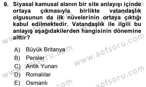 Toplumsal Tabakalaşma ve Eşitsizlik Dersi 2024 - 2025 Yılı (Final) Dönem Sonu Sınav Soruları 9. Soru