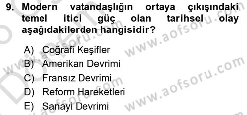 Toplumsal Tabakalaşma ve Eşitsizlik Dersi 2025 - 2026 Yılı (Final) Dönem Sonu Sınav Soruları 9. Soru