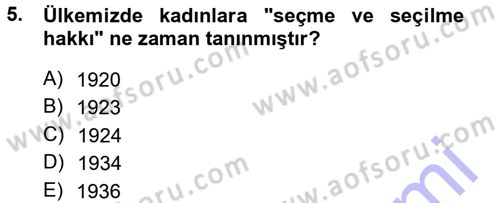 Aile Sosyolojisi Dersi 2012 - 2013 Yılı (Final) Dönem Sonu Sınav Soruları 5. Soru
