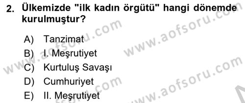 Aile Sosyolojisi Dersi 2016 - 2017 Yılı 3 Ders Sınav Soruları 2. Soru