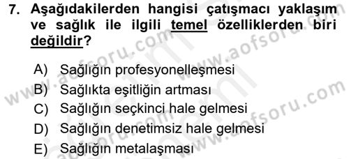 Aile Sosyolojisi Dersi 2016 - 2017 Yılı (Final) Dönem Sonu Sınav Soruları 7. Soru
