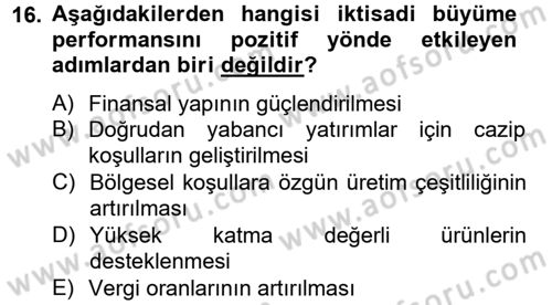 Endüstri Sosyolojisi Dersi 2012 - 2013 Yılı (Final) Dönem Sonu Sınav Soruları 16. Soru