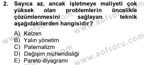 Endüstri Sosyolojisi Dersi 2012 - 2013 Yılı (Final) Dönem Sonu Sınav Soruları 2. Soru