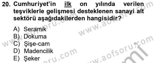 Endüstri Sosyolojisi Dersi 2012 - 2013 Yılı (Final) Dönem Sonu Sınav Soruları 20. Soru