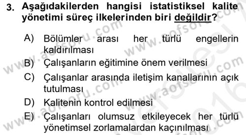 Endüstri Sosyolojisi Dersi 2015 - 2016 Yılı (Vize) Ara Sınav Soruları 3. Soru