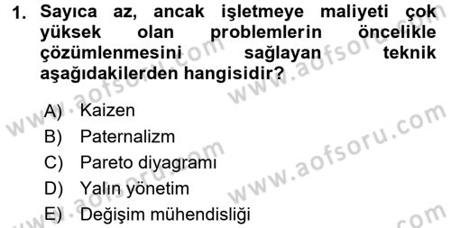 Endüstri Sosyolojisi Dersi 2017 - 2018 Yılı 3 Ders Sınav Soruları 1. Soru