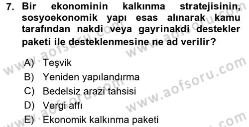 Endüstri Sosyolojisi Dersi 2017 - 2018 Yılı 3 Ders Sınav Soruları 7. Soru
