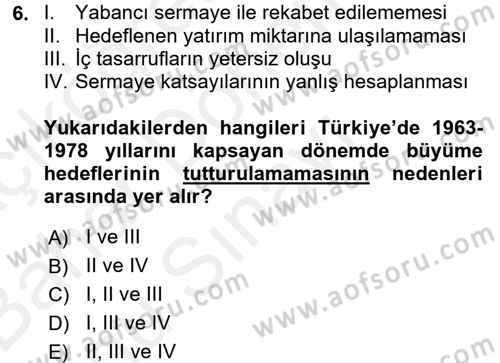Endüstri Sosyolojisi Dersi 2017 - 2018 Yılı (Final) Dönem Sonu Sınav Soruları 6. Soru