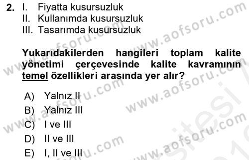 Endüstri Sosyolojisi Dersi 2018 - 2019 Yılı (Vize) Ara Sınav Soruları 2. Soru