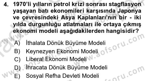 Endüstri Sosyolojisi Dersi 2020 - 2021 Yılı Yaz Okulu Sınav Soruları 4. Soru