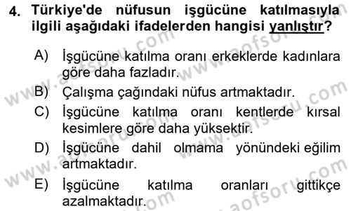 Endüstri Sosyolojisi Dersi 2021 - 2022 Yılı (Vize) Ara Sınavı 4. Soru