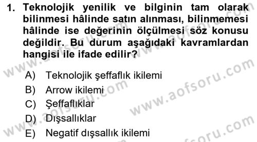Endüstri Sosyolojisi Dersi 2021 - 2022 Yılı (Final) Dönem Sonu Sınav Soruları 1. Soru