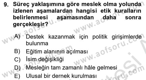 Endüstri Sosyolojisi Dersi 2022 - 2023 Yılı Yaz Okulu Sınav Soruları 9. Soru