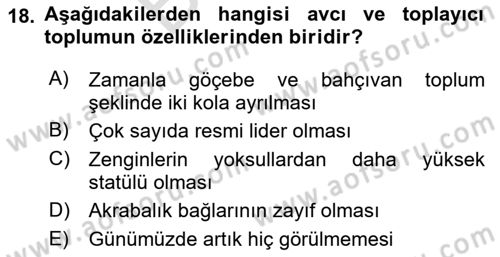 Endüstri Sosyolojisi Dersi 2023 - 2024 Yılı (Final) Dönem Sonu Sınav Soruları 18. Soru