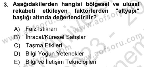 Endüstri Sosyolojisi Dersi 2023 - 2024 Yılı (Final) Dönem Sonu Sınav Soruları 3. Soru