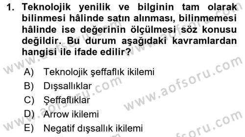 Endüstri Sosyolojisi Dersi 2023 - 2024 Yılı Yaz Okulu Sınav Soruları 1. Soru