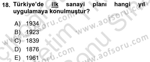 Endüstri Sosyolojisi Dersi 2024 - 2025 Yılı (Final) Dönem Sonu Sınav Soruları 18. Soru