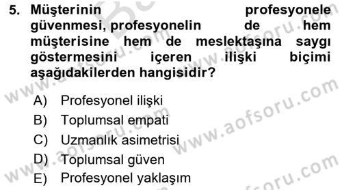 Endüstri Sosyolojisi Dersi 2024 - 2025 Yılı (Final) Dönem Sonu Sınav Soruları 5. Soru