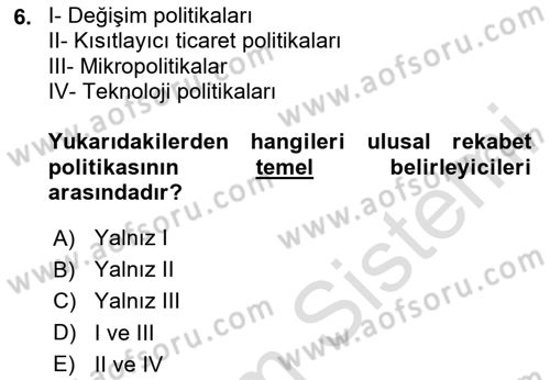 Endüstri Sosyolojisi Dersi 2024 - 2025 Yılı (Final) Dönem Sonu Sınav Soruları 6. Soru