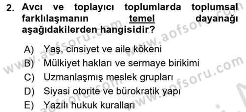 Endüstri Sosyolojisi Dersi 2025 - 2026 Yılı (Vize) Ara Sınav Soruları 2. Soru